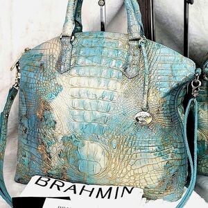 Brahmin Rare Melbourne Duxbury Satchel Purse Shoulder Bag NEW